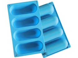Té, 2 Moldes De Silicona Para Panecillos De Perrito Caliente Para Hornear Pastel De Ciruela