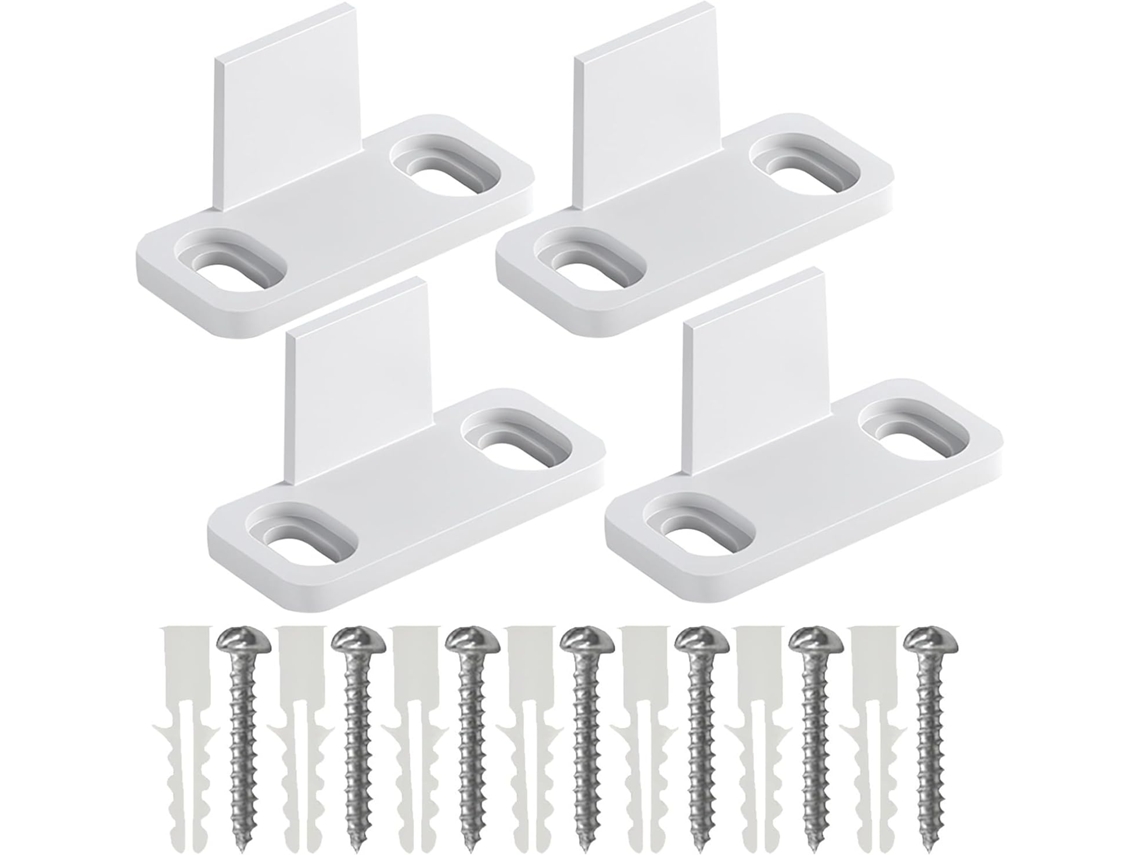 Guías De Suelo Para Puertas Correderas. Tope De Giro De 4 Piezas Para Montaje En Suelo Interior.