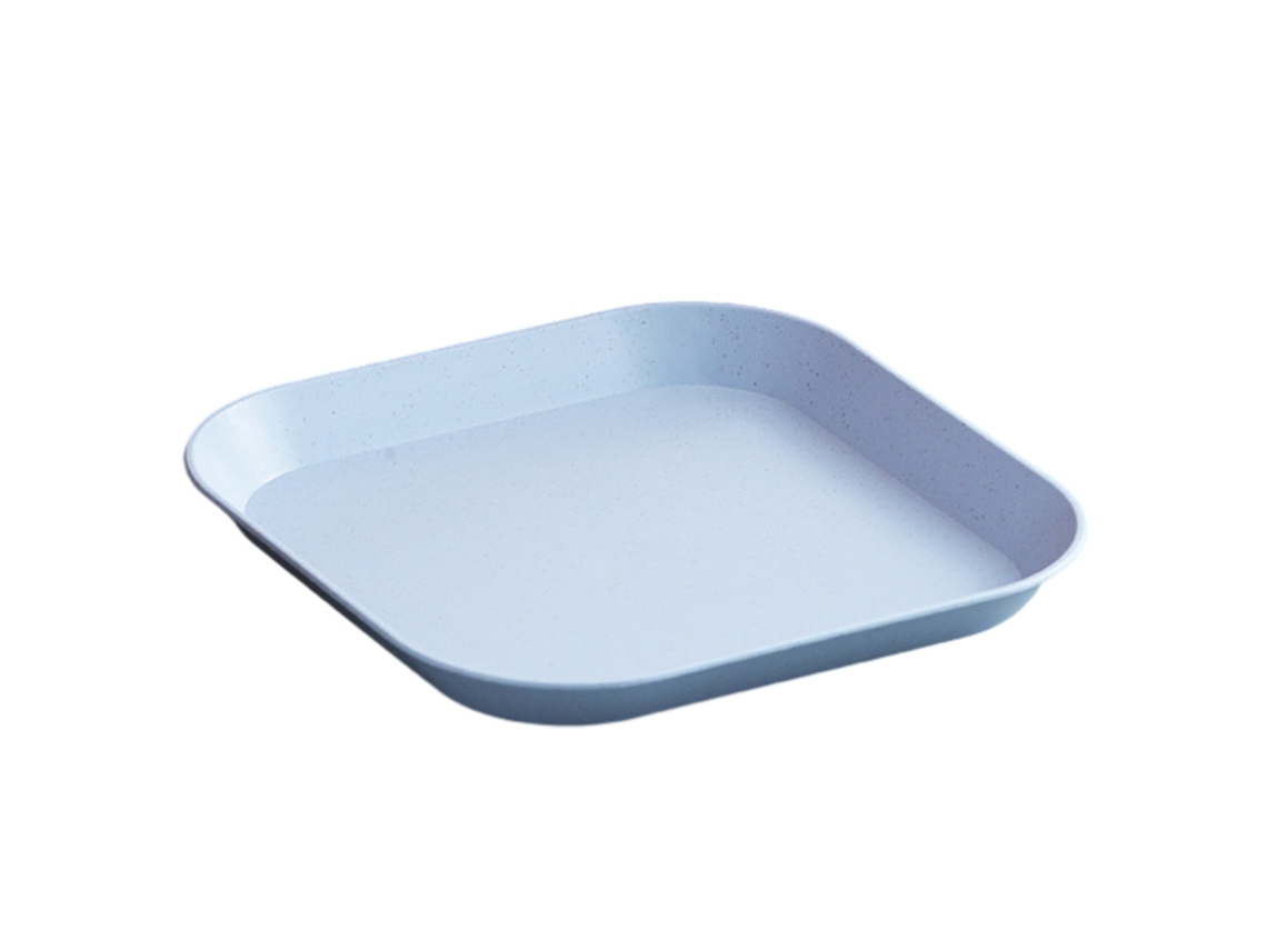 Plato Llano de Plástico - Cuadrado - Azul KOFIHETY