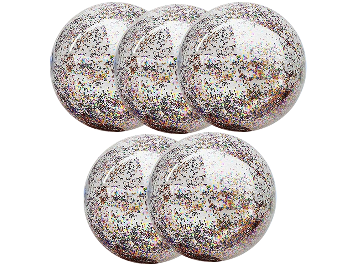 Pelotas de playa gigantes, juguetes de piscina, pelotas gigantes con confeti brillante, pelota inflable transparente para piscina, playa, fiesta de verano