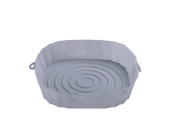 Assadeira de Silicone para Air Fryer Diâmetro Inferior de 18 Cm Cinza GERTIZ