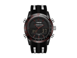Reloj Deportivo (rojo) Resistente Al Agua Con Cronógrafo Luminoso Y Alarma - Reloj De Pulsera Electrónico