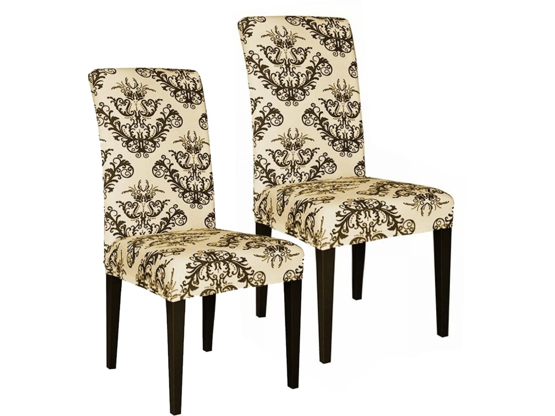 Elegantes protectores para sillas de comedor, fundas elásticas para sillas Parson, ajuste universal, lavables y resistentes a las arrugas, estampado floral.