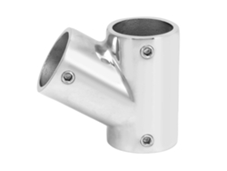 Conector De Pasamanos De 3 Vías Y 60°, Acero Inoxidable 316, Para Embarcaciones, Tubo De Φ22 Mm (7/8 Pulg.)