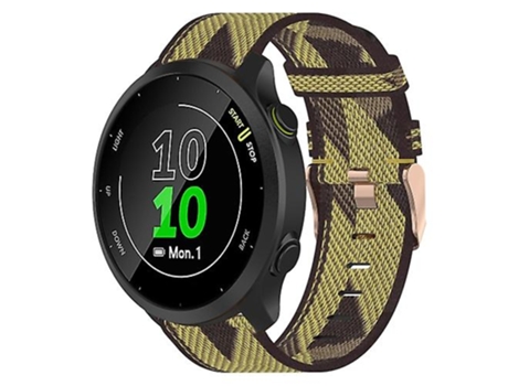 Correa De Reloj Inteligente Para Garmin Forerunner 55, Correa De Nailon Amarilla De 20Mm VENISYMLIS