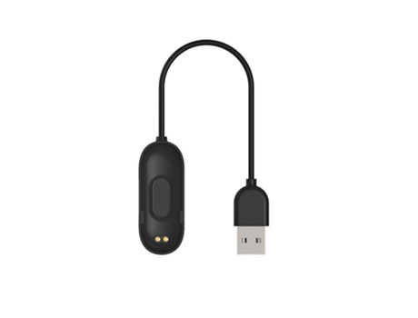 Cable de carga para reloj Xiaomi Mi Band 4 Mijobs, longitud: 25 cm (negro)