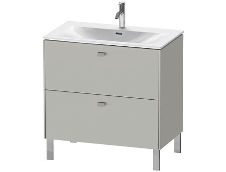 Mueble de lavabo DURAVIT Brioso vertical 82,0 x 47,9 cm 2 cajones cajón superior incl. recorte de sifón y delantal para lavabo Viu 234483