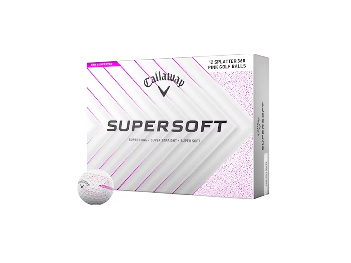 Pelotas de golf Callaway New Supersoft Splatter 360 2025