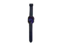 Correa de cuero sintético texturizado de silicona para Apple Watch 11/10/8/7 con cierre magnético cuadrado CHABERLU