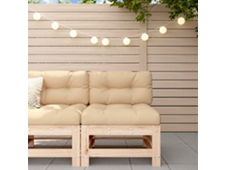 Sofá de centro de jardinería de madera maciza de pino Dkd Home Decor