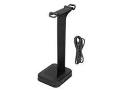 Soporte Para Auriculares Gaming Rgbd9 Con 2 Puertos Usb Y 7 Modos De Efectos De Iluminación