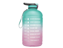 Botella De Agua Deportiva Motivacional A Prueba De Fugas Con Gradiente De 3,78 L Rosewell