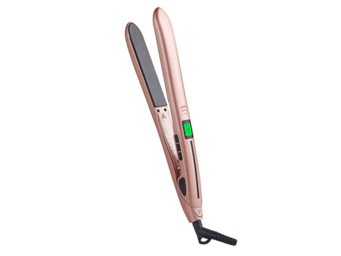Plancha de pelo YIZHOOD Adc195 de 150 a 200 ℃ dorada
