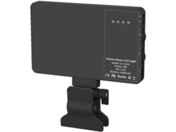 Mini Luz Led Recargable Para Teléfono, Tableta, Maquillaje, Selfies, Vlogs, Color Negro, Fácil De Usar.