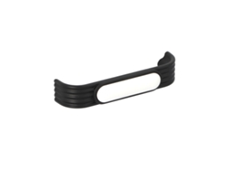 Tirador para muebles de zamac y porcelana con distancia entre centros de 96 mm, barniz negro mate, juego de 25 unidades HARDWAREXCHANGE