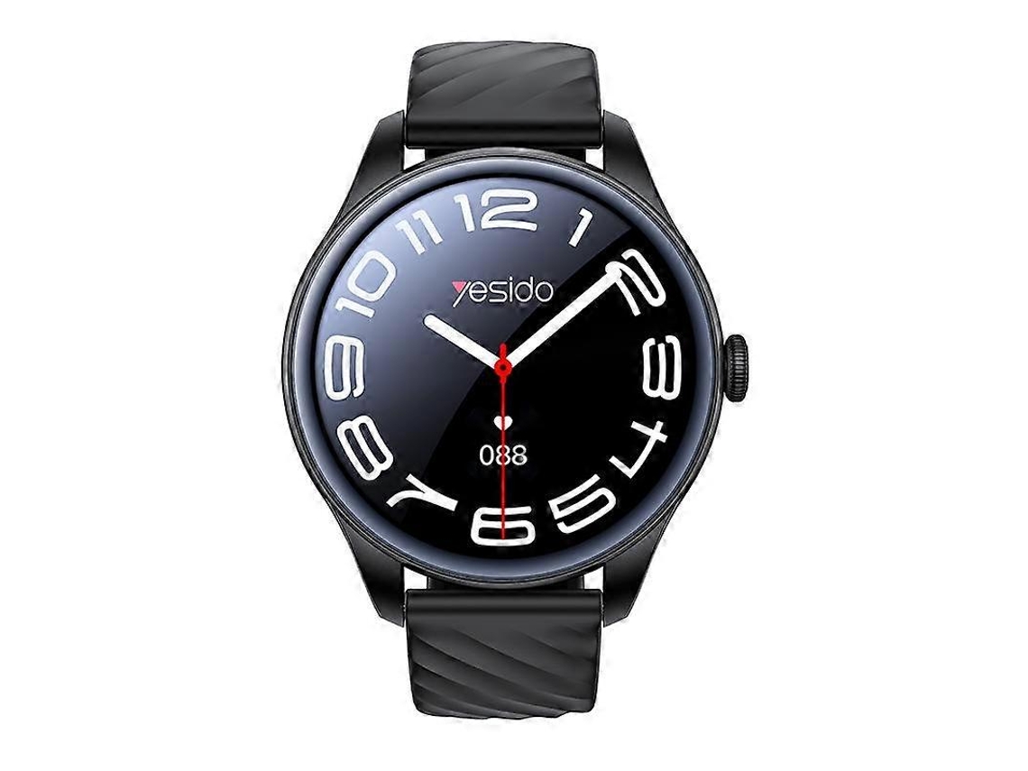 Monitor de actividad física Yesido IO43, reloj inteligente Bluetooth, pantalla de 1,53 pulgadas, compatible con llamadas Bluetooth y monitorización de la frecuencia cardíaca.