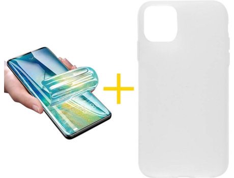 Carcasa + Protector de Pantalla para iPhone 12 Mini ACCETEL Transparente Mate