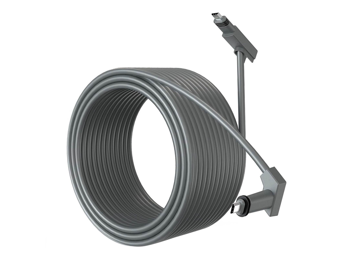 Cable De Repuesto Para Satélite Rectangular V2, Resistente Al Agua Con Tapas Protectoras, 10 M (32,8 Pies), Gris.