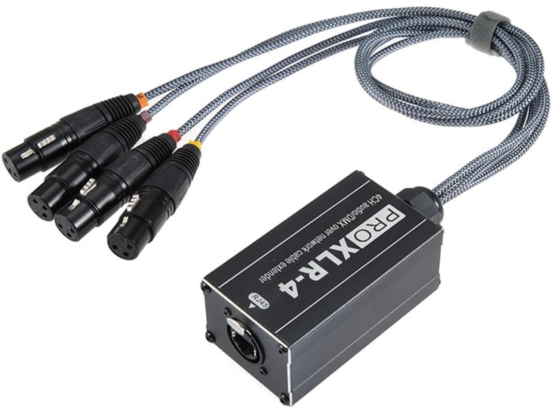 Cable divisor de red RJ45 a XLR para uso en estudio y escenario. SFUSHOS
