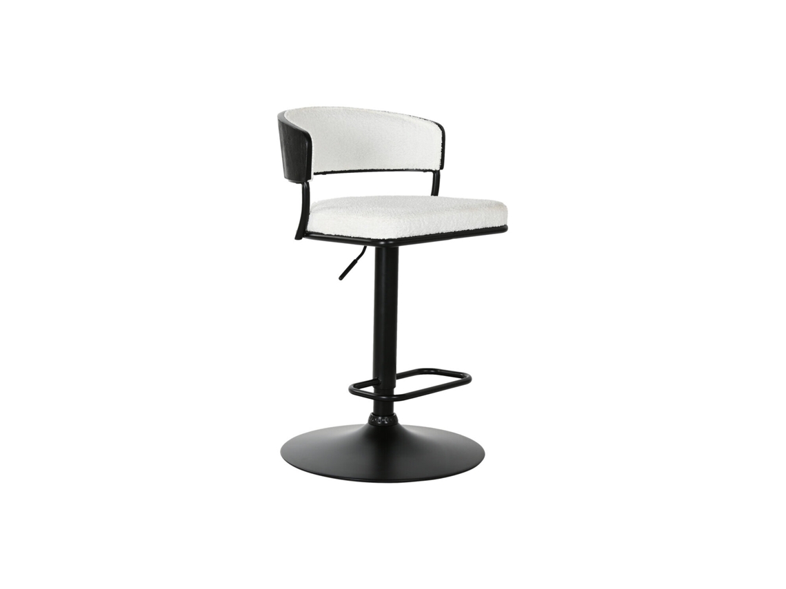 Taburete Metal Poliester 104 Blanco 48,5x48x83,5cm