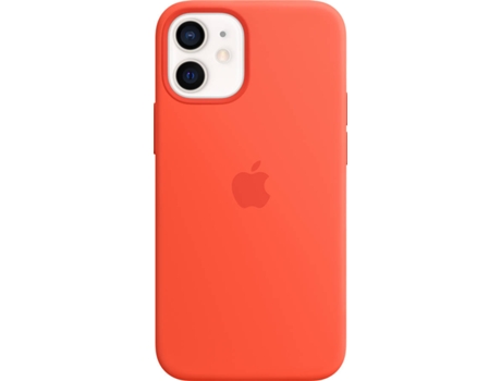Funda MagSafe iPhone 12 Mini APPLE Silicona Naranja elétrico