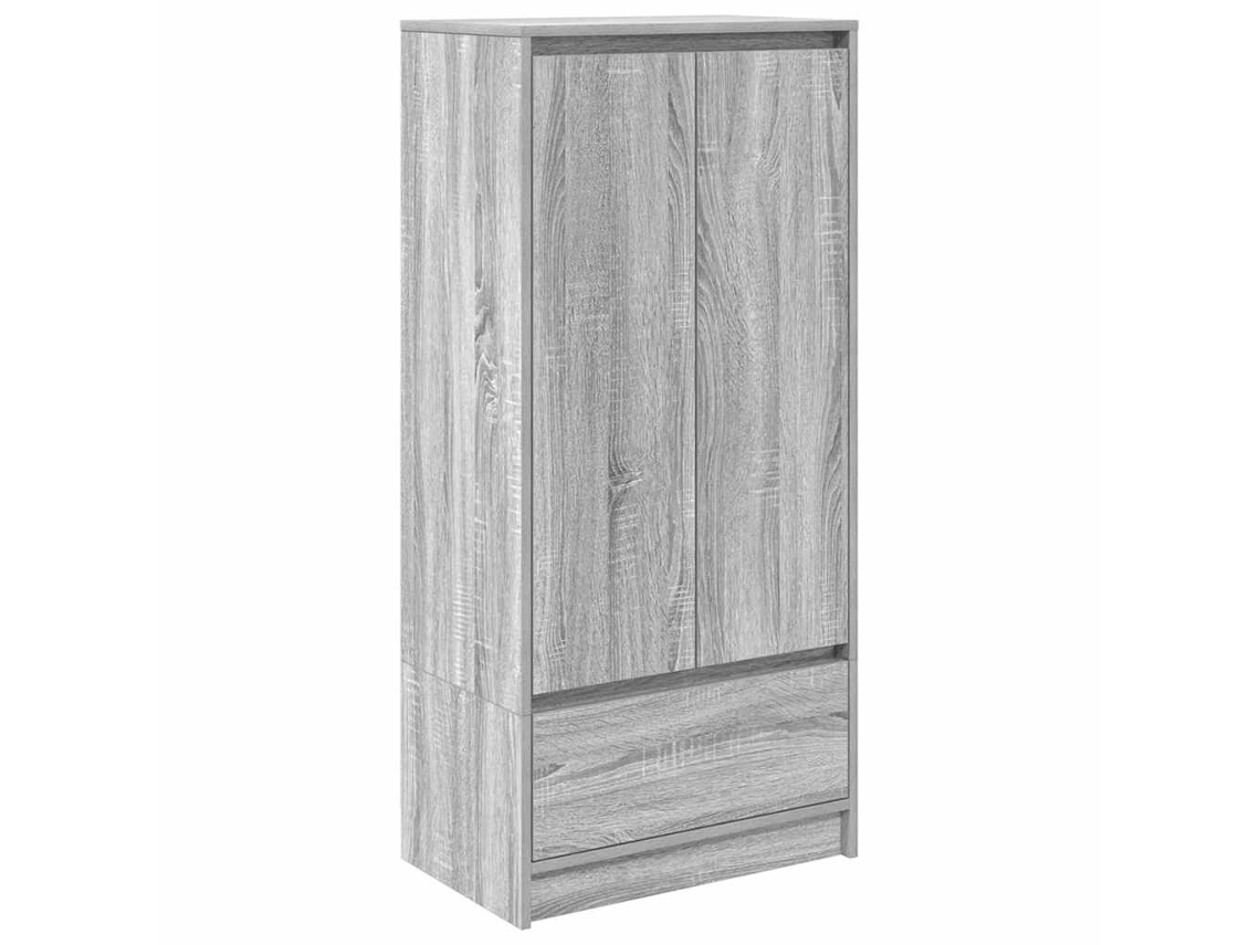 Maison Exclusive - Armario Con Cajón Gris Sonoma 55,5x34x119,5 Cm