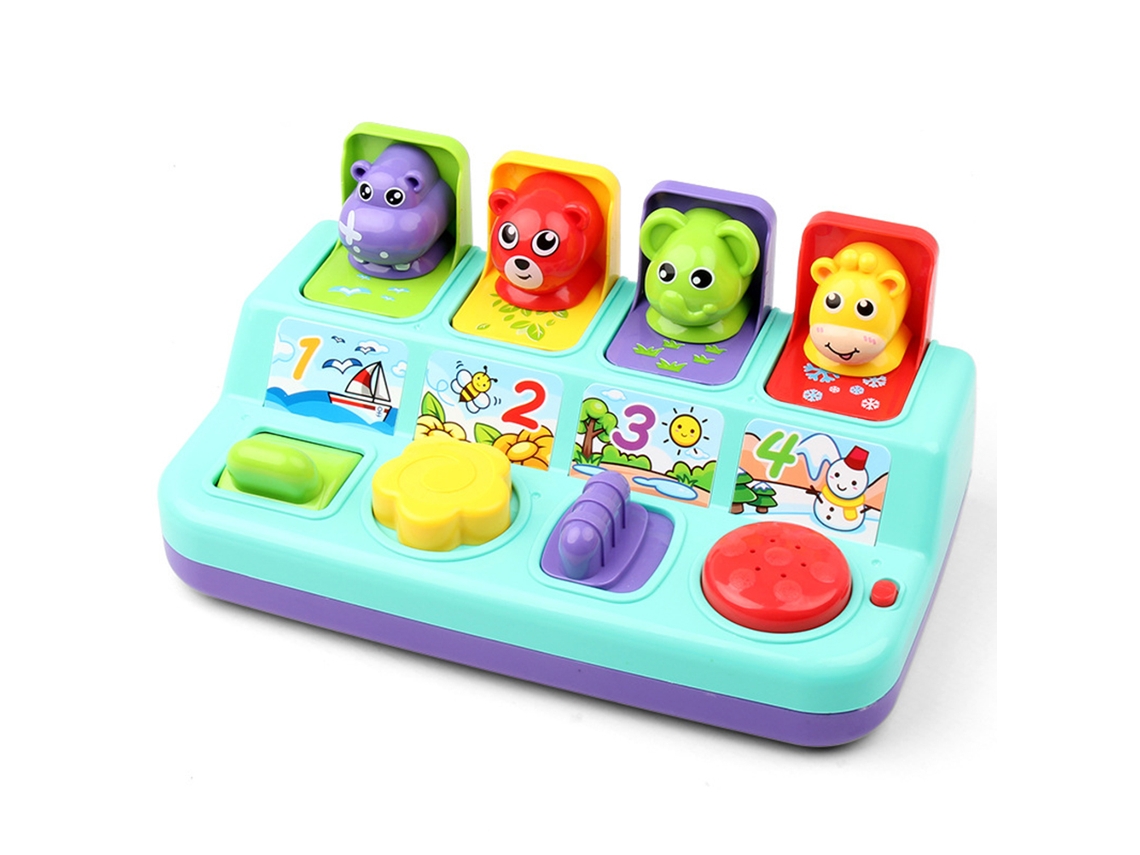 Ats-juguete Interactivo De Animales Pop Up Para Niños Juguete De Aprendizaje Temprano Regalo De Cumpleaños