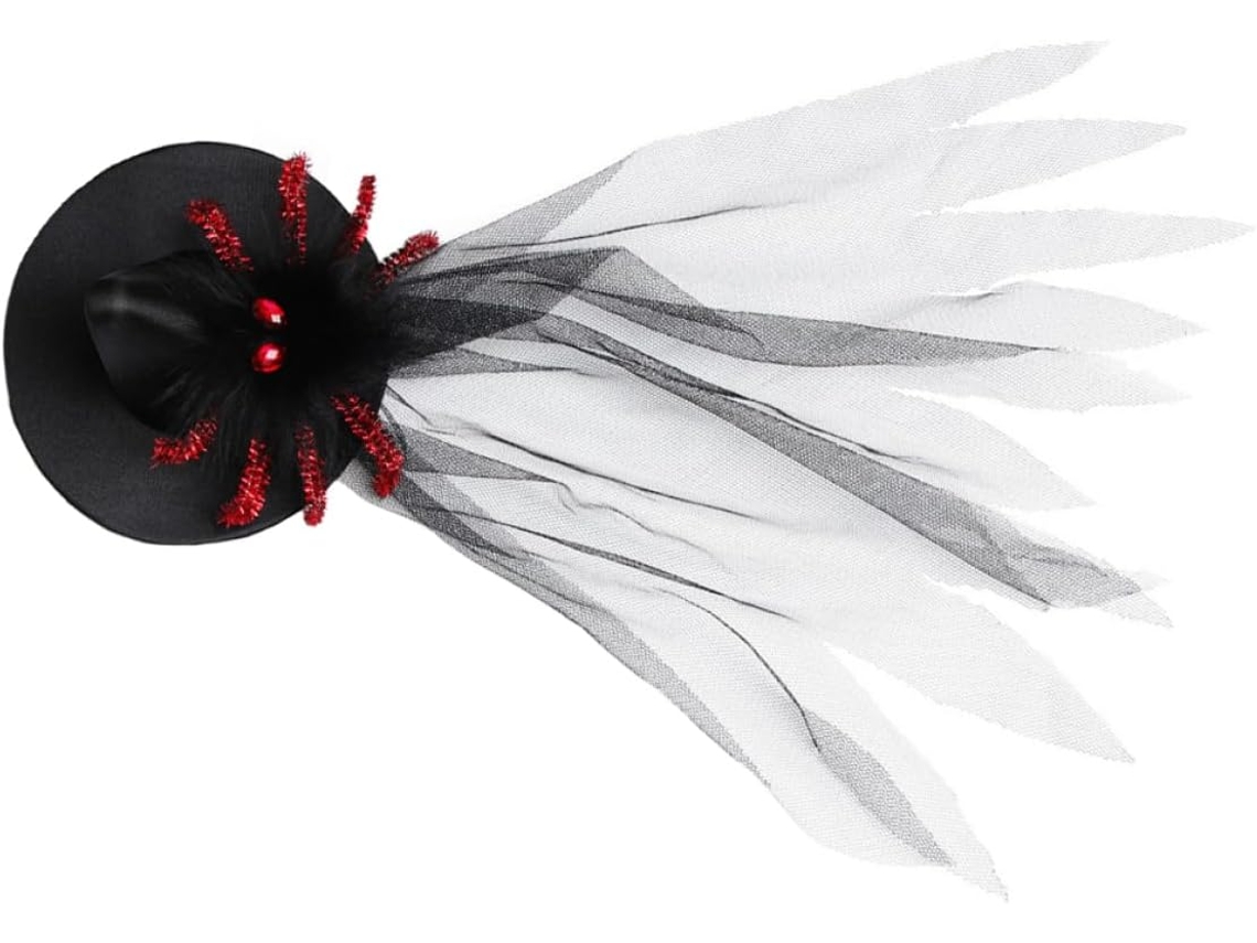 Sombrero Con Temática De Halloween, Elegante Tocado, Accesorio De Fiesta Con Clip.