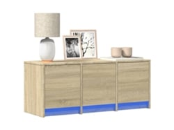 Mueble para TV | Mueble para TV | Mueble para TV con luces LED fabricado en madera de roble de Sonoma.