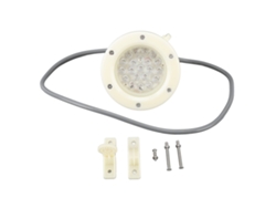 Luz LED sumergible para piscina, 220 V, 5 W, 110 mm, amarillo/naranja, superbrillante e impermeable | Sin marca