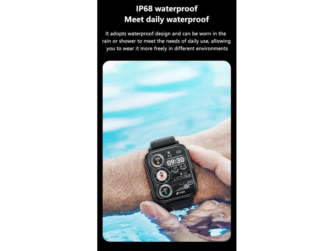 Reloj Inteligente Pantalla De 1 91 Pulgadas Impermeable Ip68 Rosa Yuysan