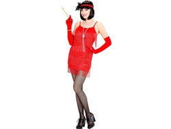 Disfraz de Flapper rojo clásico para mujer
