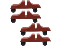 Soporte Móvil Estable Para Tabiques Con Ruedas Y Altura Ajustable, Juego De 4 Piezas Para Oficina.
