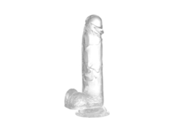 Vibradores Con Apariencia De Piel, Vibrador Transparente De 7 Pulgadas Con Ventosas Para Jugar Con Manos Libres, Transparente Chennnls