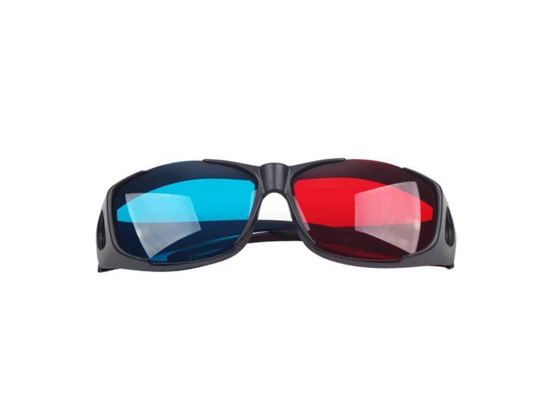 Gafas 3D de tipo Universal a la moda/gafas 3D cian azul rojo gafas anaglifo 3D de plástico