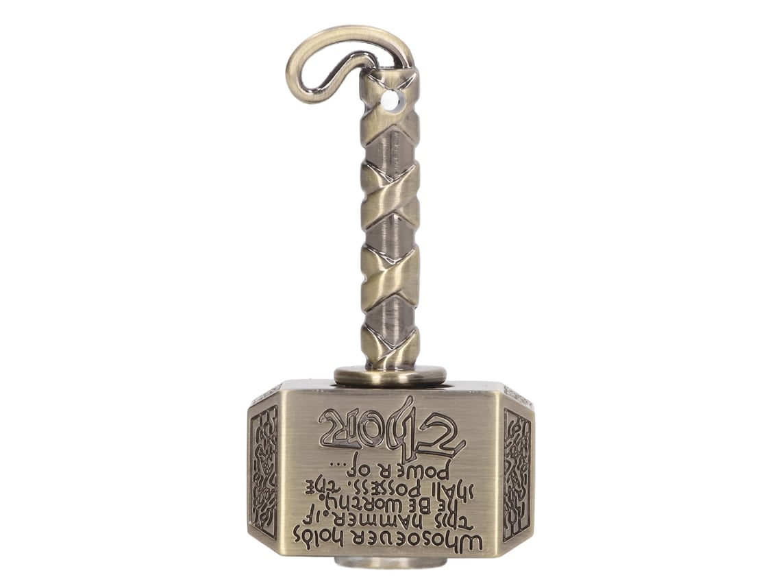Martillo de dedo giratorio transformable Rebe-Toy para adultos y niños, metal para aliviar el estrés, ideal para fiestas, color dorado.