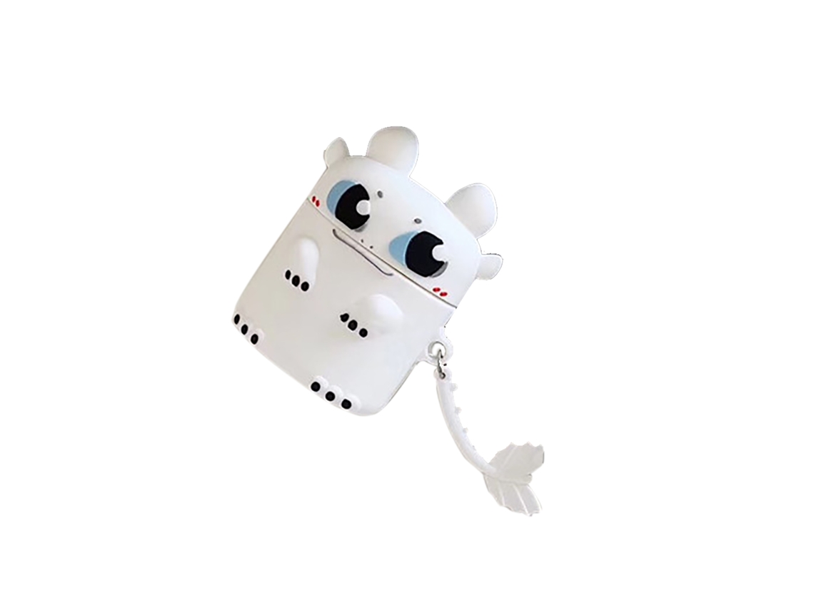 Capa De Silicone Protetora Antiqueda Com Capa Anti-poeira Para Fones De Ouvido Bluetooth Ios Earbuds Pro 3 Branco