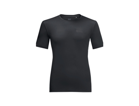 Camiseta de Hombre JACK WOLFSKIN Tech Negro (M)