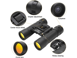 Binoculares compactos 10x25 Mini binoculares plegables ligeros para ópera, conciertos, viajes, senderismo y observación de aves Yizhood