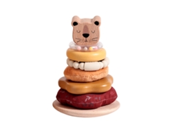 Juguete Apilable De Animales De Madera Con Sonajero, Juguete Educativo De Aprendizaje Temprano Para Bebés, Czhhmart