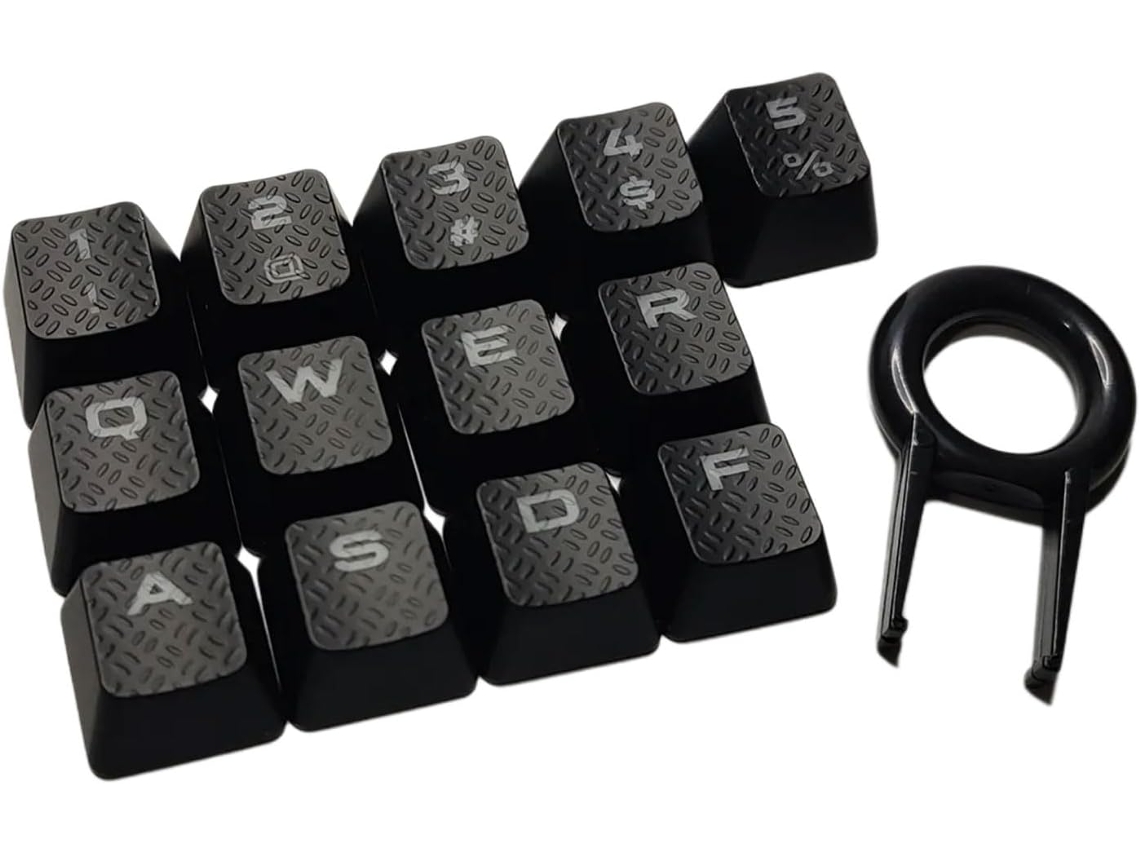 Juego De 13 Teclas Ergonómicas Con Retroiluminación Y Acabado Texturizado.