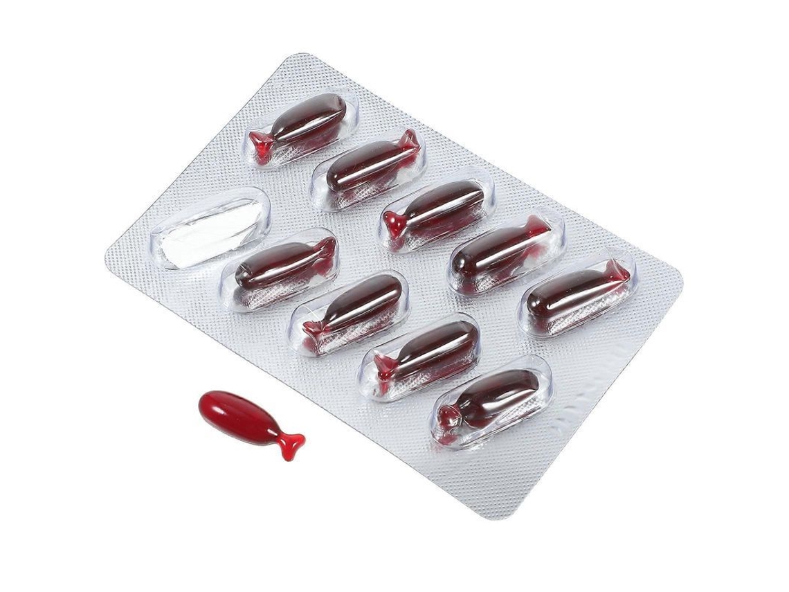 Cápsulas De Sangre De Vampiro Falsas Para Bromas De Halloween, Accesorios Teatrales, 10x7x1cm, Rojo