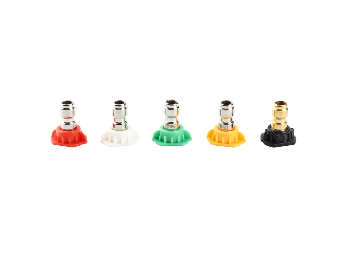 Kit De 5 Boquillas Pulverizadoras Para Hidrolavadora Con Conector Rápido De 1/4".