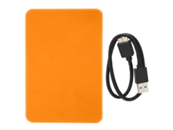 Disco Duro Externo Portátil Usb 3.0 Plug And Play Hdd Móvil 250gb Naranja