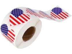 500 Pegatinas Autoadhesivas Con Forma De Corazón De Ee. Uu., Rollo De Papel Adhesivo Impermeable, Decoración.
