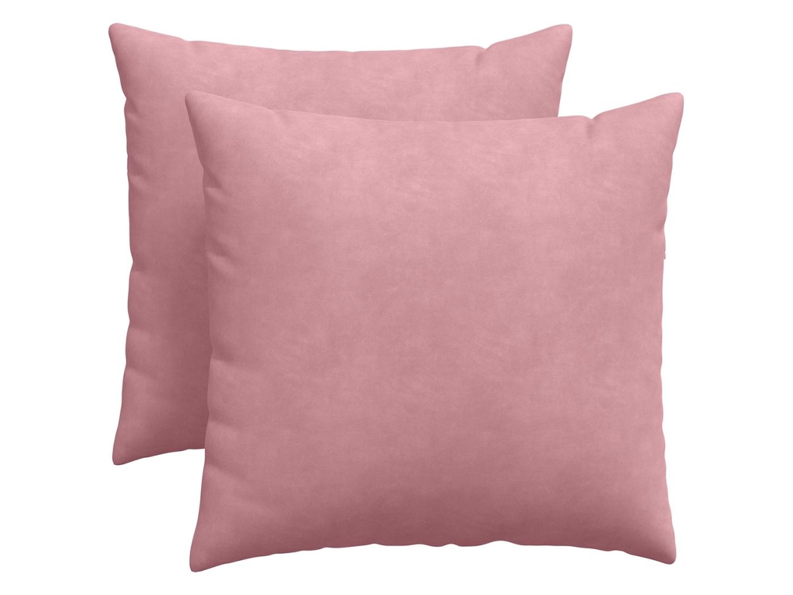 Juego de cojines para sofá HARLANV1 (2 piezas) en tela o rosa (50x50cm)