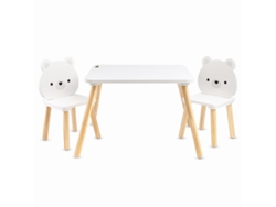 Una mesa con 2 sillas Osos blancos Moni Toys