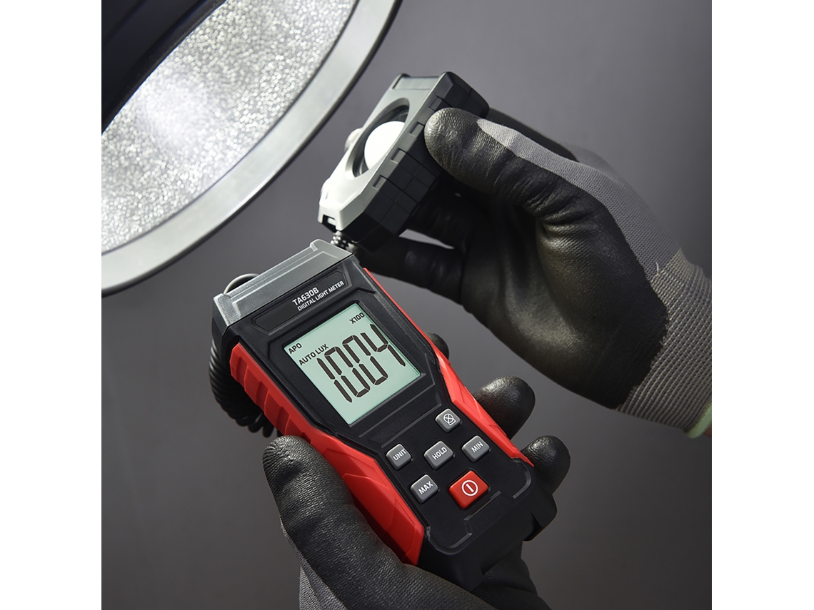 Fotómetro Digital Con Pantalla Lcd Y Función De Grabación, Rango De 0 A 200 000 Lux, Sensor Flexible Para Fotografía De Plantas En Interiores Y Exteriores.