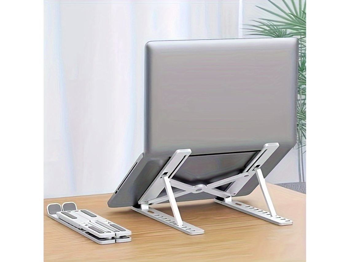 Usb - Un Soporte De Refrigeración Plegable Y Regulable En Altura Para Ordenadores De Sobremesa. Está Equipado Con Almohadillas De Goma Antid