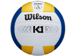 Balón de Voleibol WILSON (5 - Cuero Sintético - Blanco)